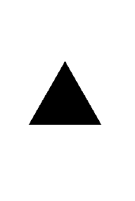 un triangle pointe vers le haut